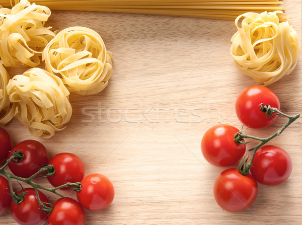 Tomatoes, spaghetti and pasta Stock photo © veralub