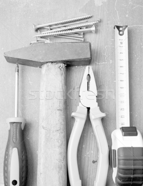 Herramientas hardware blanco negro imagen utilizado Foto stock © veralub