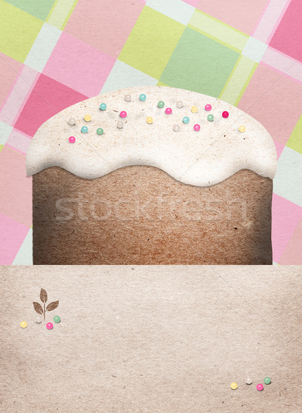 Pasen cake mooie wenskaart Stockfoto © veralub