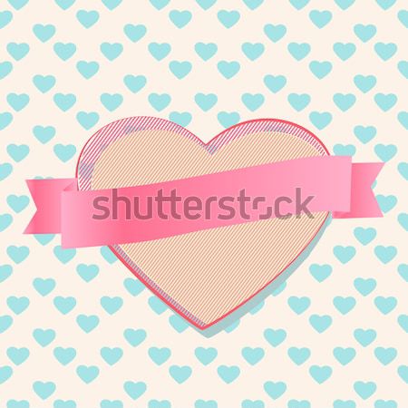 Set of romantic heart shapes Stock photo © veralub