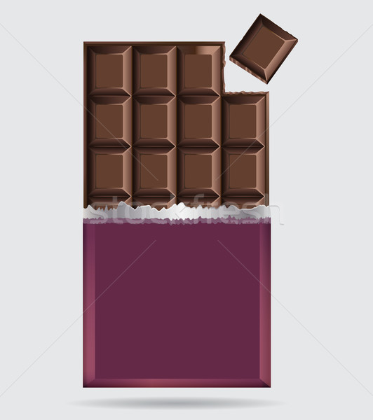 Chocolate bar vector Stock photo © veralub