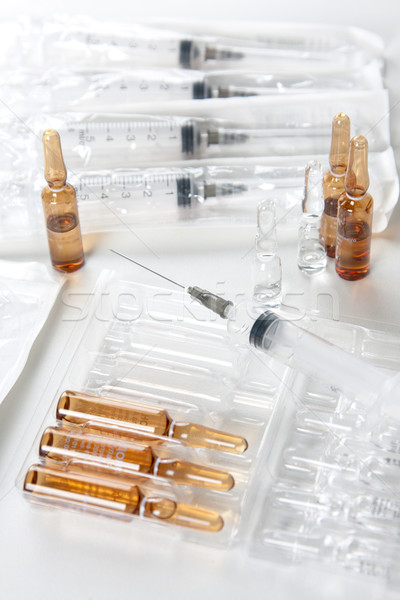 Syringes and ampoules Stock photo © veralub