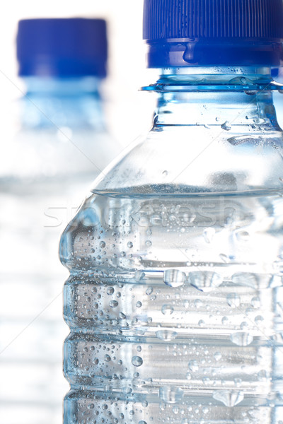 Kalten Flaschenwasser Kunststoff Flaschen gesunden Stock foto © veralub