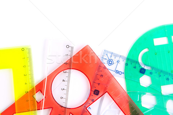 Protractors straightedges and rulers Stock photo © veralub