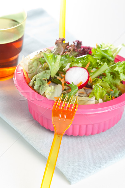 Fresh leafy green salad Stock photo © veralub