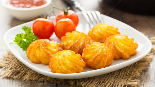pommes duchesse - potato croquettes Stock photo © vertmedia