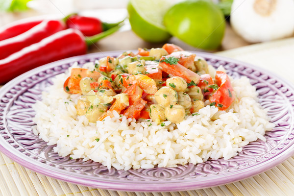 Curry with chickpeas Stock photo © vertmedia