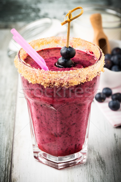 blueberry smoothie Stock photo © vertmedia