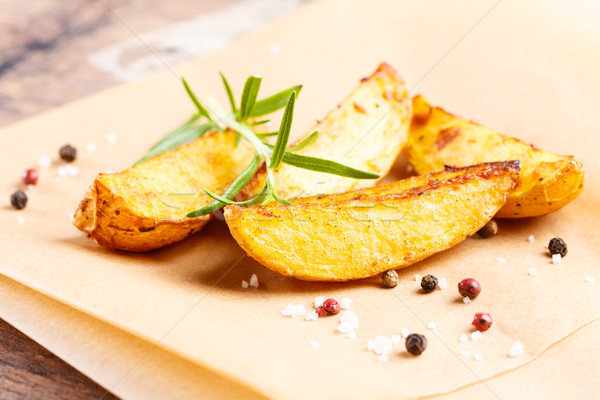 Patates lezzetli dilimleri otlar akşam yemeği Stok fotoğraf © vertmedia