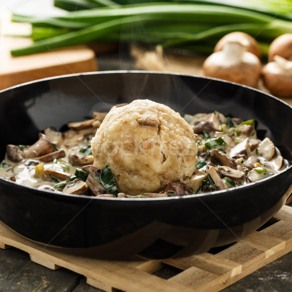 Bread dumpling with mushrooms Stock photo © vertmedia