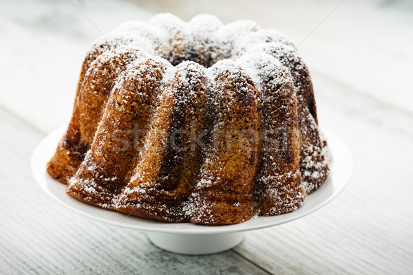 Cake eigengemaakt glazuursuiker voedsel dessert vakantie Stockfoto © vertmedia
