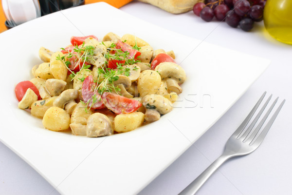 gnocchi with veggies Stock photo © vertmedia