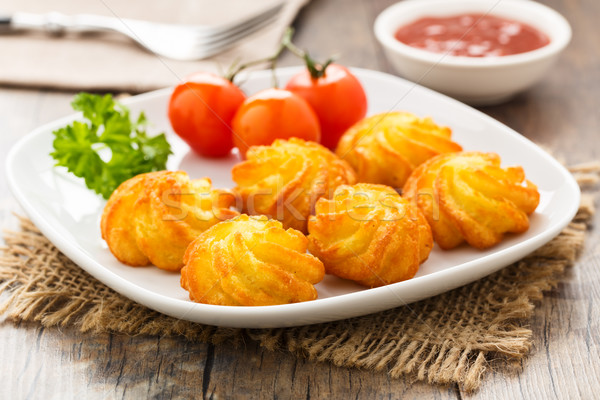 pommes duchesse - potato croquettes Stock photo © vertmedia