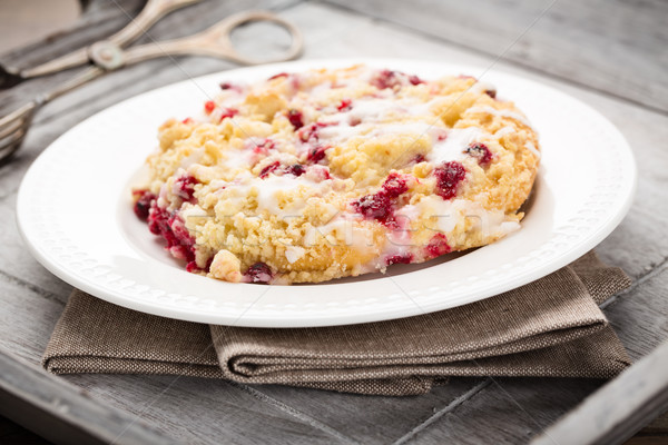 crumble cake with red currants Stock photo © vertmedia