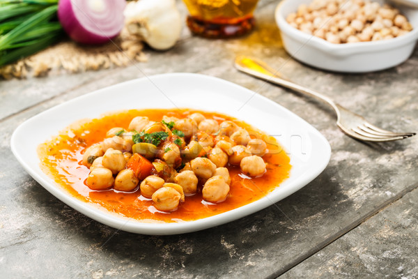 Salata lezzetli akdeniz kırmızı soğan havuç Stok fotoğraf © vertmedia