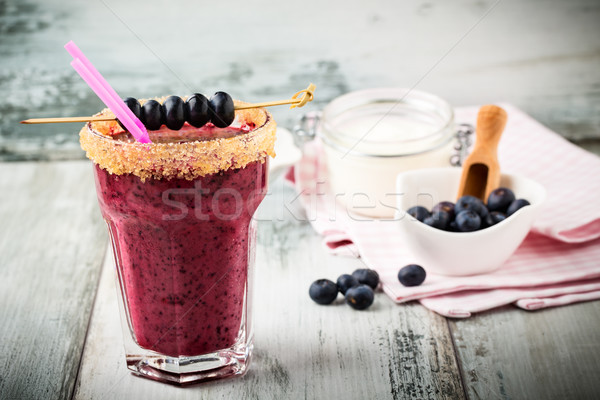 blueberry smoothie Stock photo © vertmedia