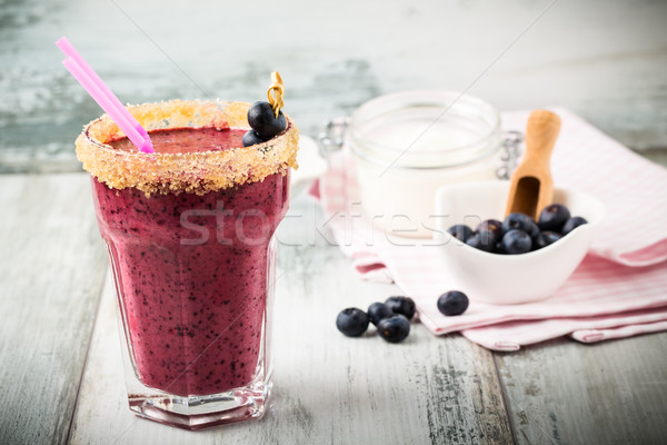 blueberry smoothie Stock photo © vertmedia