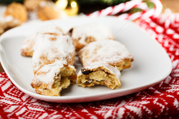 Frischen Weihnachten Dekoration Feier süß Bäckerei Stock foto © vertmedia