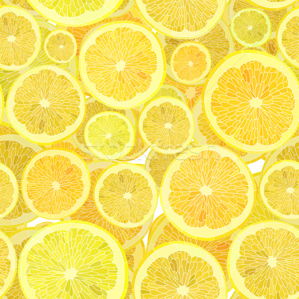 Stockfoto: Gesneden · citrus · vruchten · vector · naadloos · voedsel