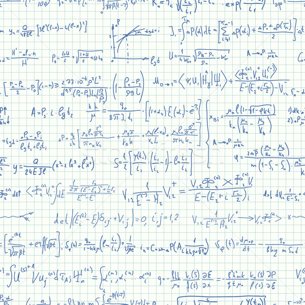 Viele Formeln Vektor Notebook Blatt Stock foto © Vertyr