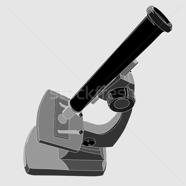 Vector illustration of home microscope  Stock photo © Vertyr