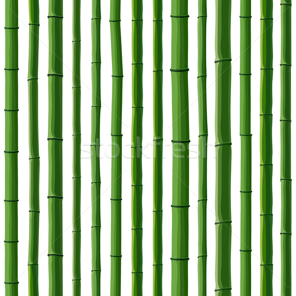 Seamless background of green bamboo forest. Stock photo © Vertyr