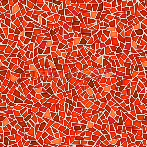 Seamless pattern of red glass mosaic. Stock photo © Vertyr