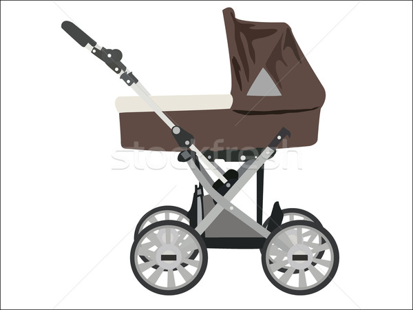 childcare vector stroller