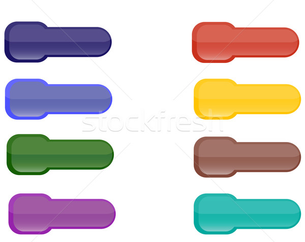 Collection of brightly colored web  elements Stock photo © vetdoctor