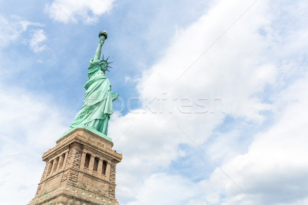 Foto stock: Estátua · liberdade · New · York · City · EUA · verde · azul
