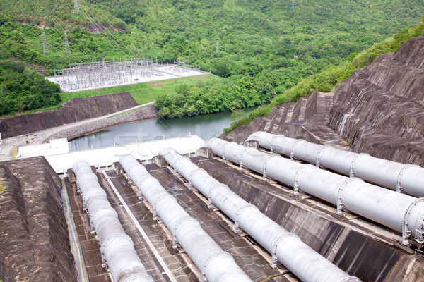 Water Pipe of Hydro Power plant Stock photo © vichie81