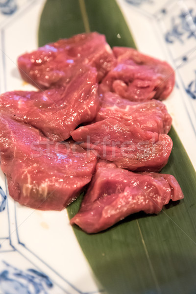 Vlees bbq versheid japans filet voedsel Stockfoto © vichie81