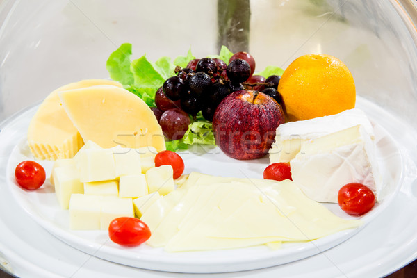 Stock photo: Variety of cheese