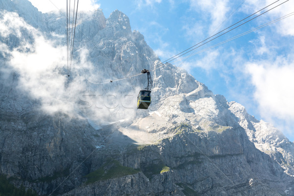 Cable car at Zugspitze Mountain Germany Stock photo © vichie81