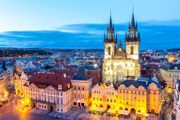 Prague Old Town Square Stock photo © vichie81