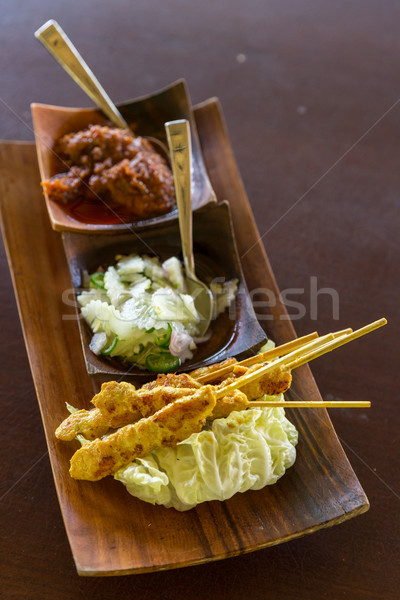 Chicken Satay Stock photo © vichie81