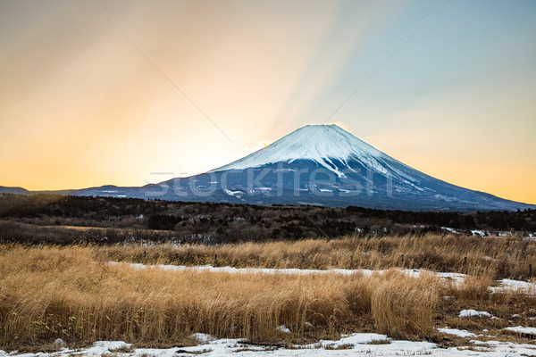 Mountain Fuji Sunrise Stock photo © vichie81
