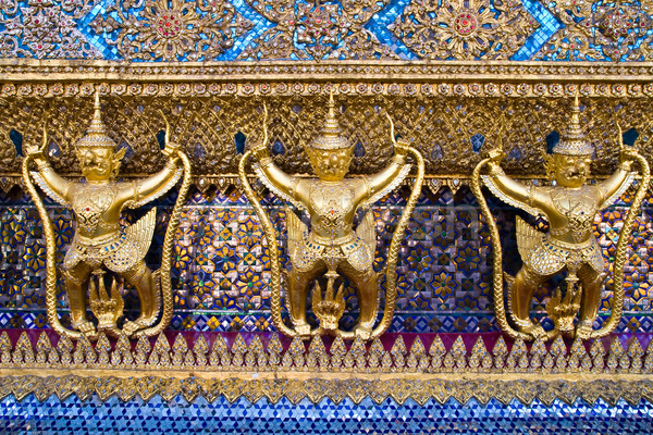 Golden Garuda at grand palace Thailand Stock photo © vichie81