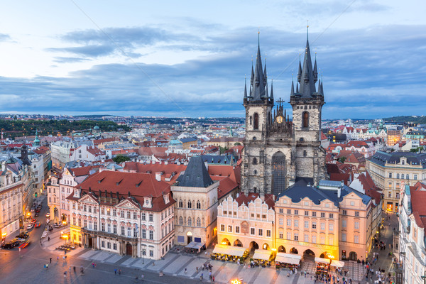 Prague Old Town Square Stock photo © vichie81