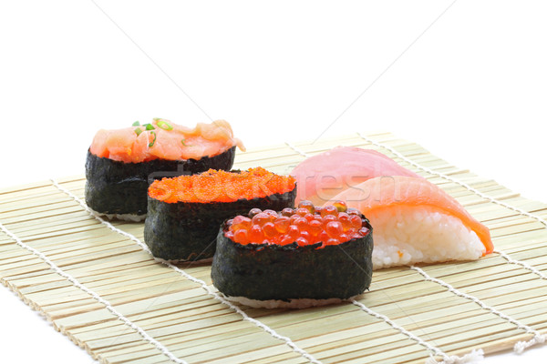 fresh seafood sushi set Stock photo © vichie81