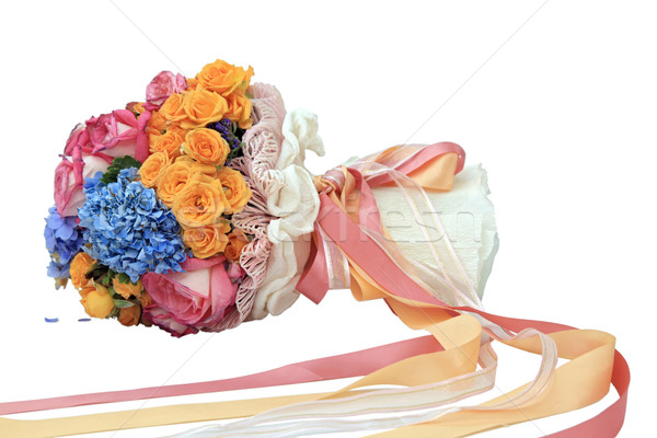 Stockfoto: Bloemen · boeket · mooie · kleurrijk · geïsoleerd