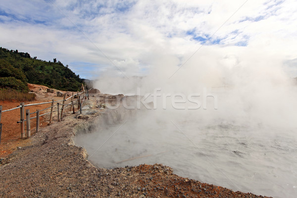 Sulfur Mud Volcano Indonesia Stock photo © vichie81