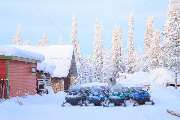 Snowmobile Stock photo © vichie81