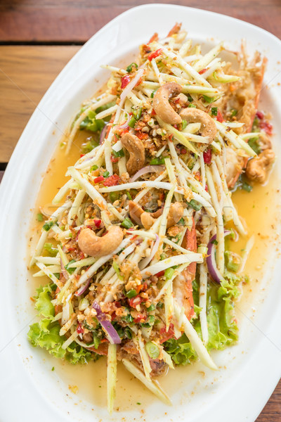 Spicy mango seafood salad Stock photo © vichie81