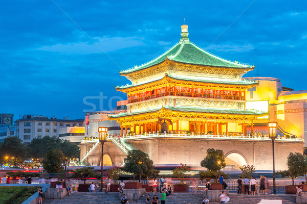 Xian bell tower Stock photo © vichie81