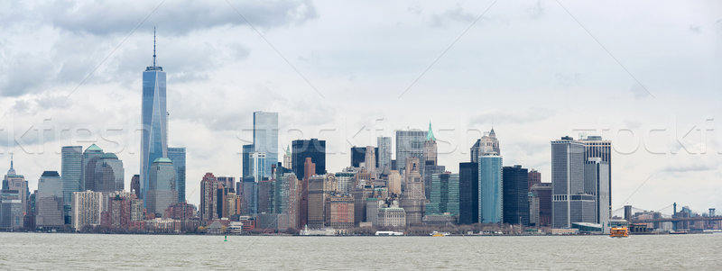 Lower Manhatta NYC  Panorama Stock photo © vichie81