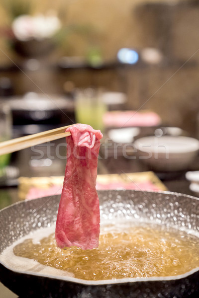 matsusaka beef Shabu Stock photo © vichie81