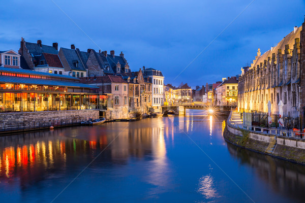 Ghent Old town Belgium Stock photo © vichie81