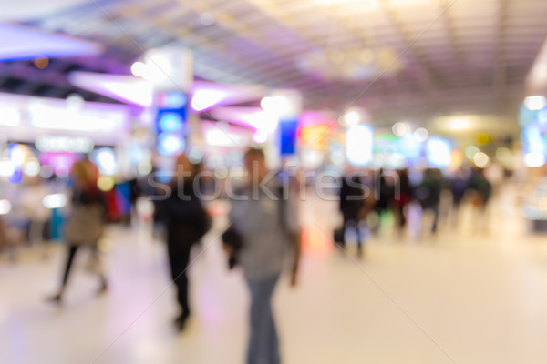 Flughafen Einschiffung verschwommen Business Hintergrund Warenkorb Stock foto © vichie81