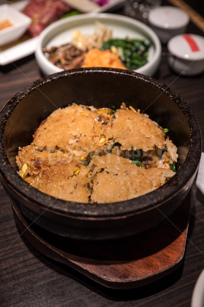 bibimbap heated stone bowl Stock photo © vichie81